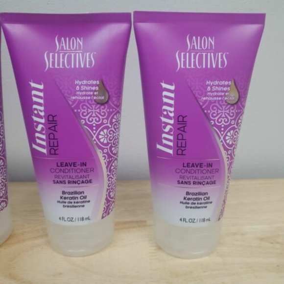 (SOLD) 2x Salon Selectives Repair Brazilian Keratin Oil Leave In Conditioner - Picture 1 of 3